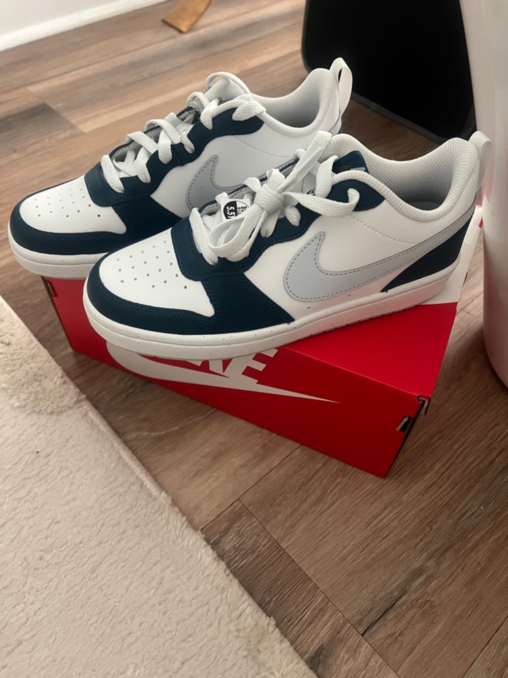 NIB Nike Men’s 5.5 Nike Court Borough Low 2 (GS)